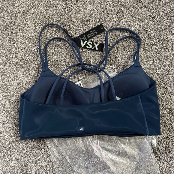 Victoria's Secret VSX Elevater Liquid Shine Light Support Sports Bra Medium NWT - Picture 4 of 10